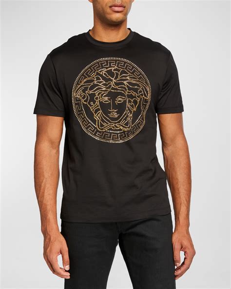 versace t shirt half medusa|versace medusa t shirt men.